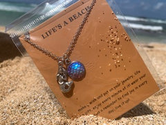 Open Ocean Blue Mermaid Necklace